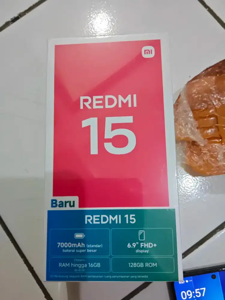Redmi 15 8/128 belum buka segel