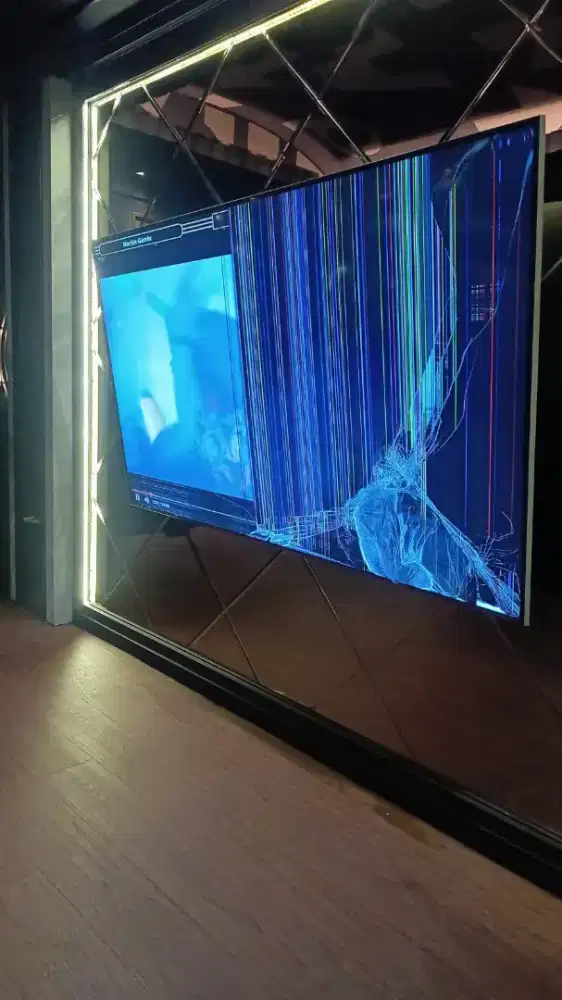 SMART TV LG 86 INCH 86UQ9000PSD. LAYAR PECAH