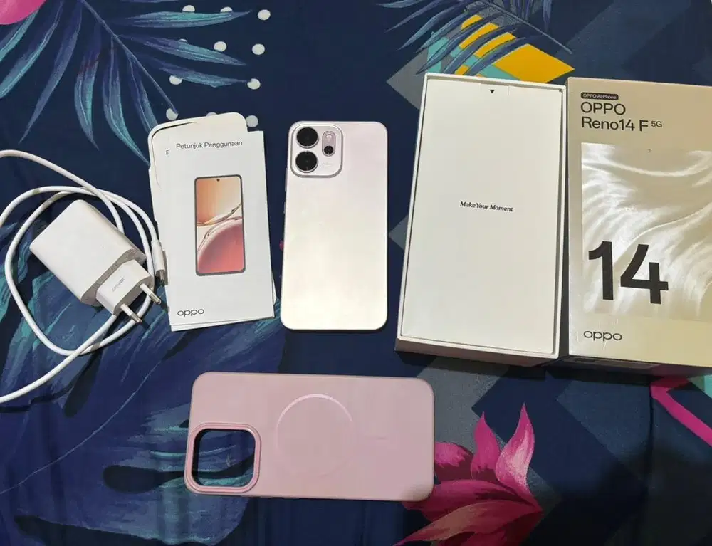 Oppo reno 14F 5G 8/256gb pink fullset
