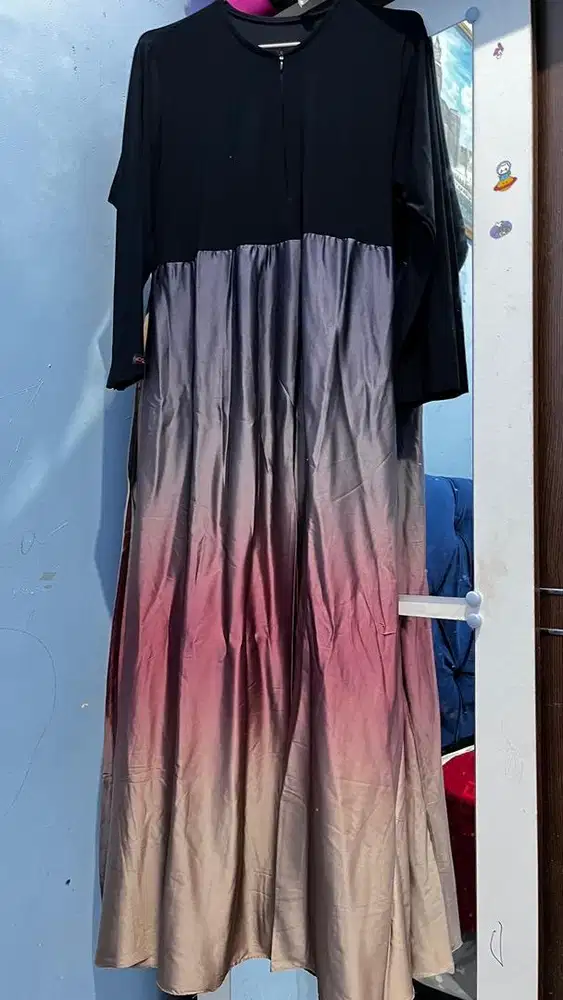 Gamis Gradasi Satin