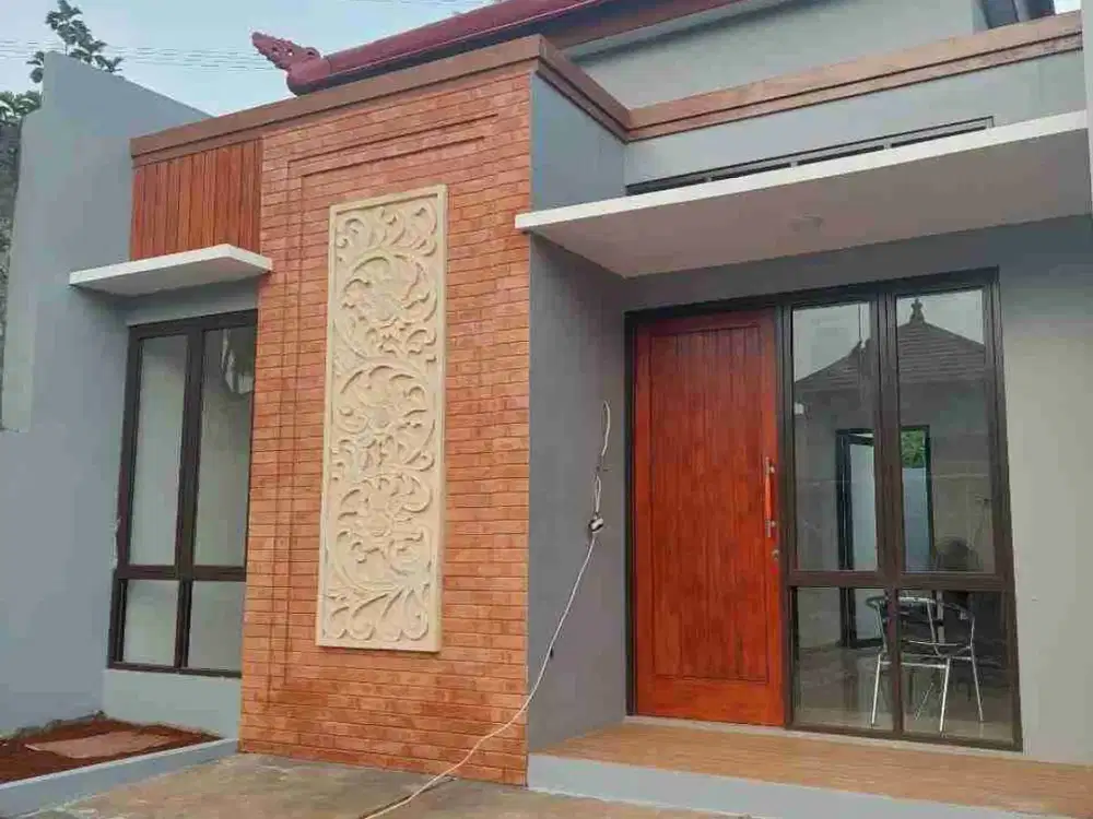 Ready Stok Rumah Design Bali di Cilodong Depok, Dekat jalan raya