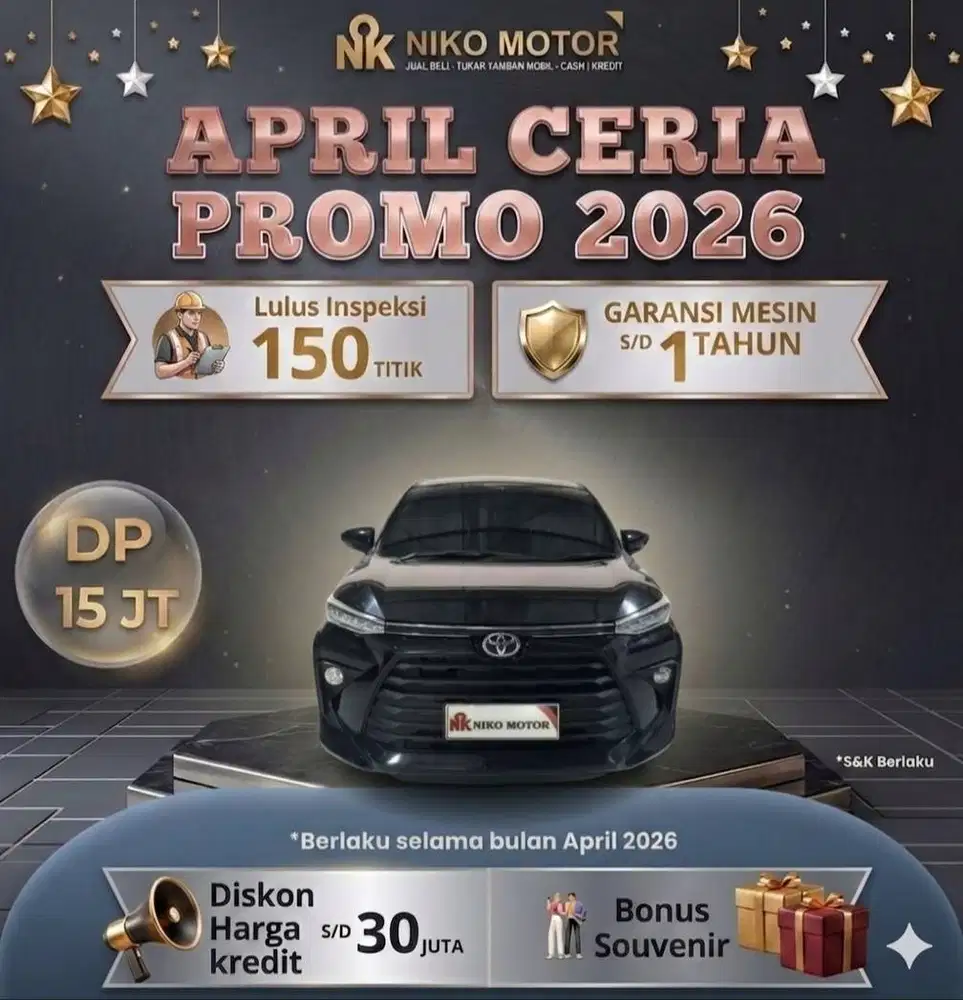 (SPT BARU KM17RB) AVANZA 1.5 G 2023 AT