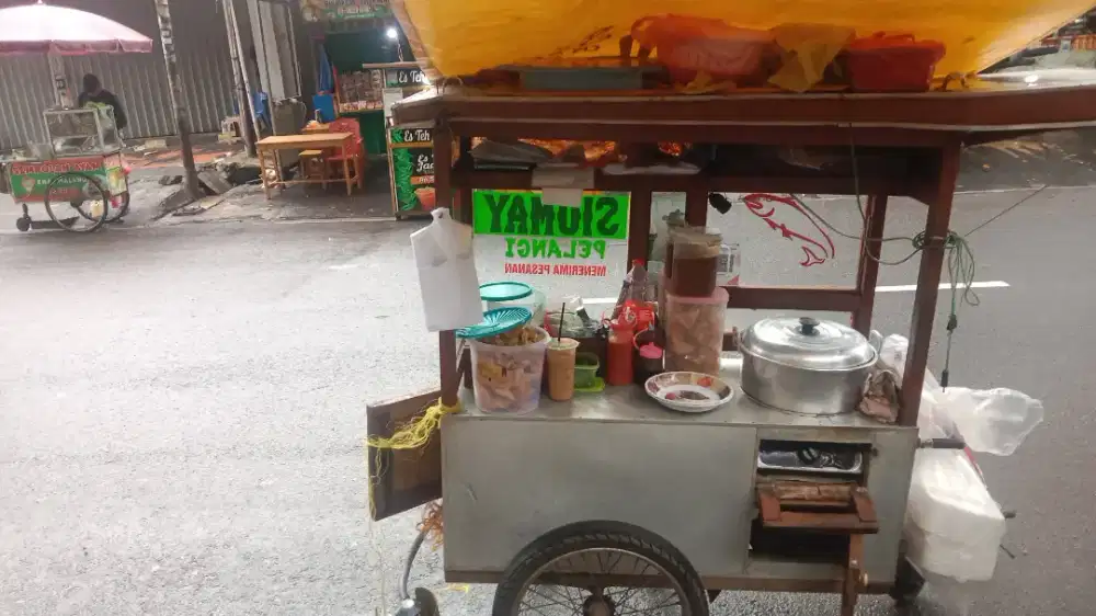 Gerobak somay tingal pakai