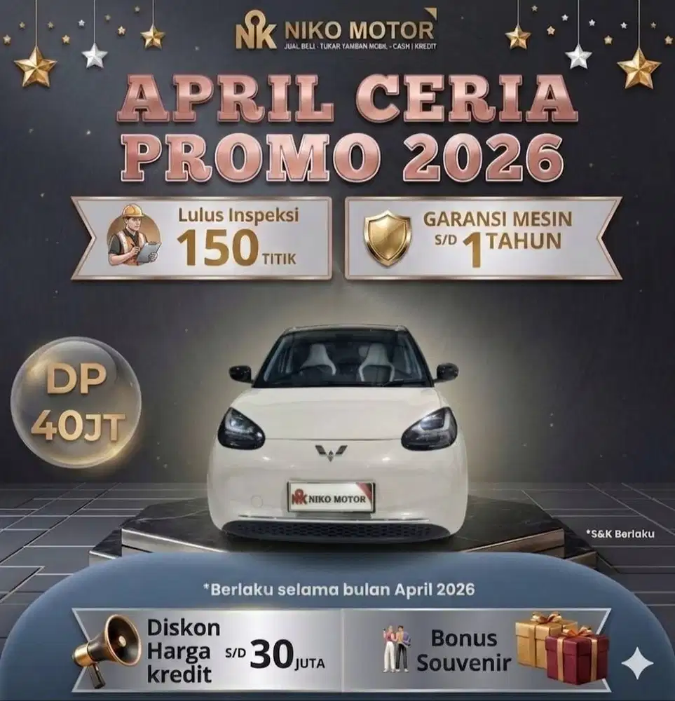 (SPT BARU KM4RB) BINGUO EV 410 PREMIUM RANGE 2024/2025 AT