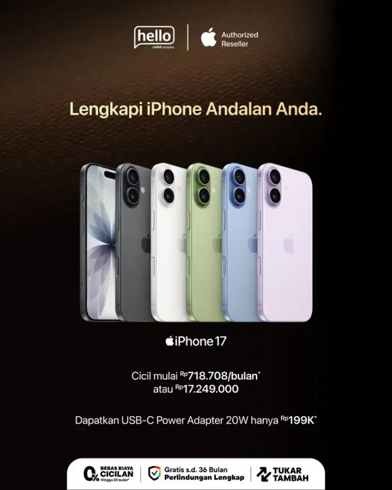 Cicilan 0% Iphone 17