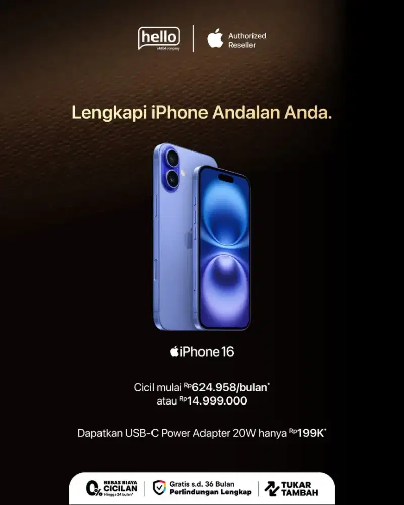 Cicilan 0% Iphone 16