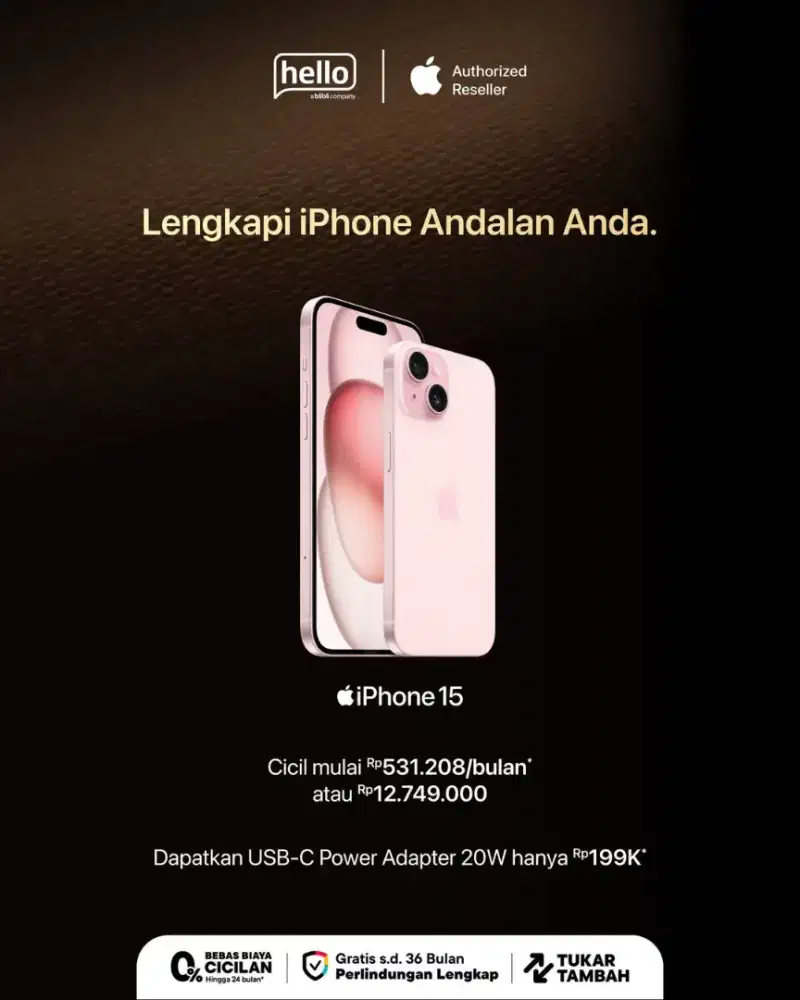 Cicilan 0% Iphone 15