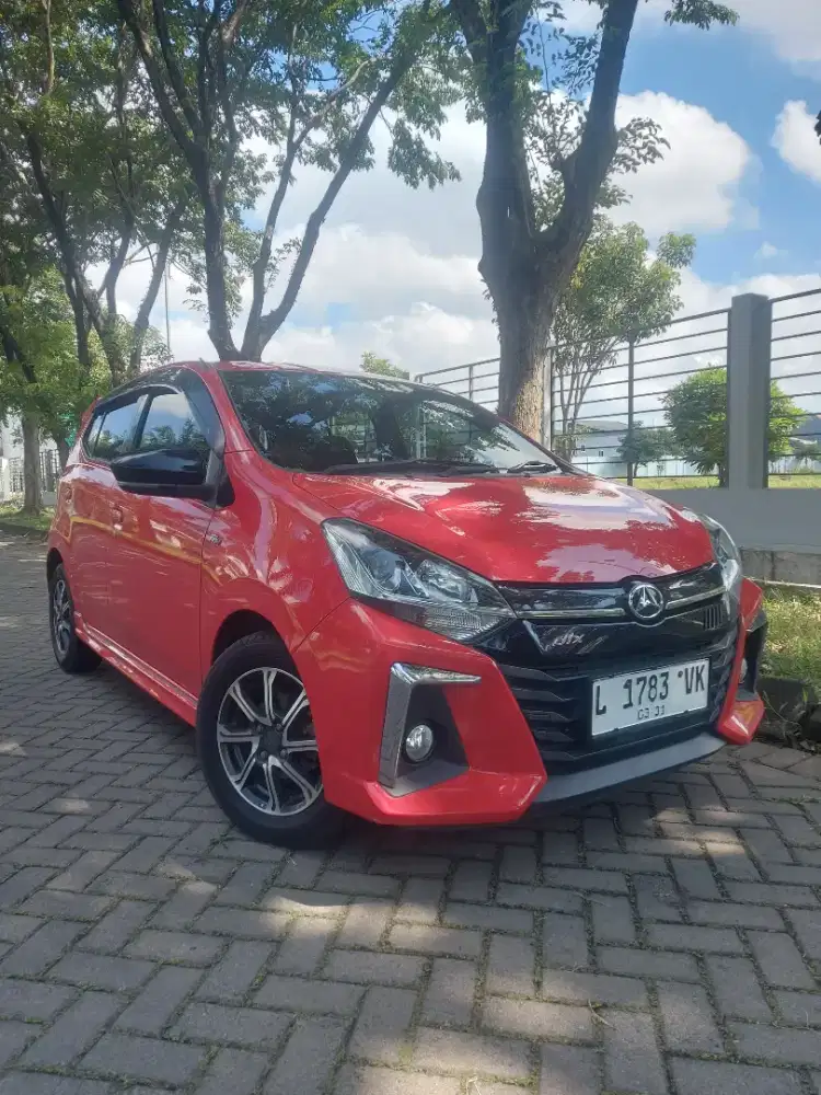 Daihatsu Ayla R 1.200 2021 matic merah / metic ayla matic