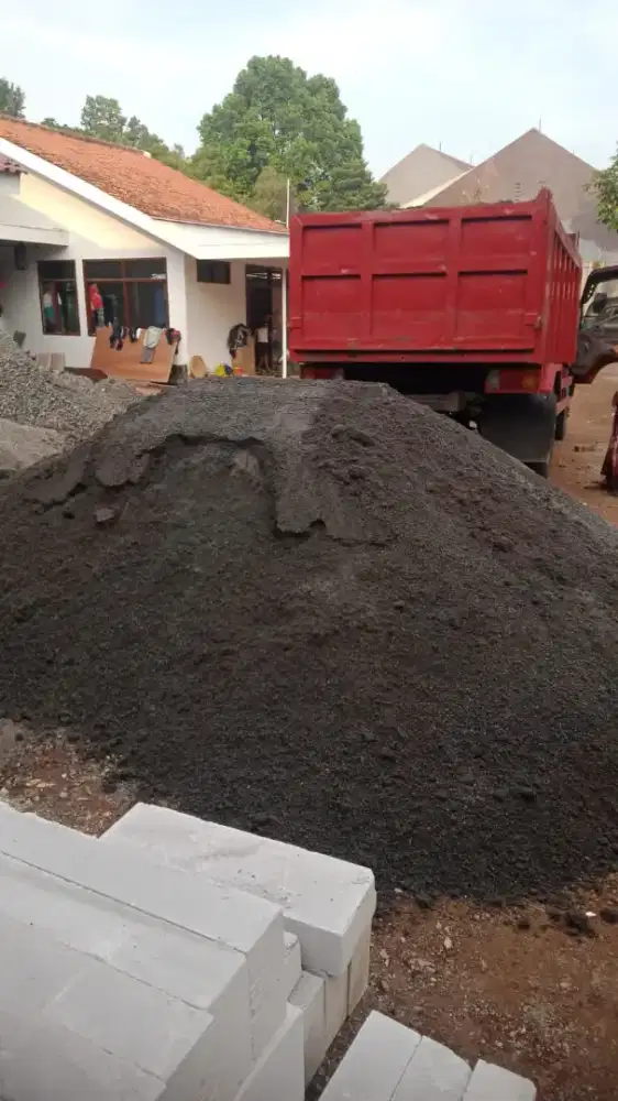 Batu makadam sirdam sirtu pasir cor limestone batu belah