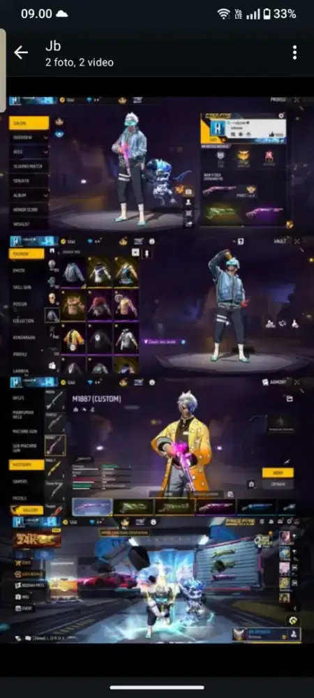 Jual akun ff murah amanah