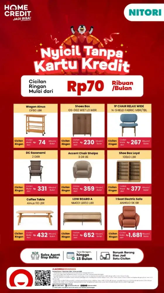 Home credit aja bunga rendah bunga 0%