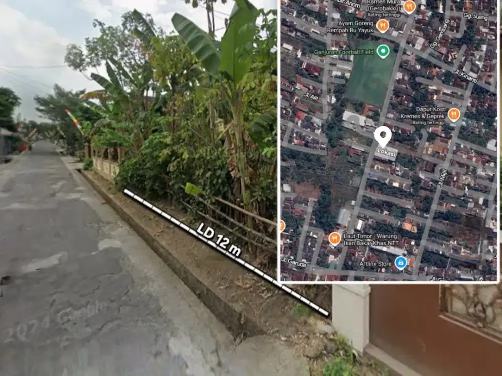 Dijual Tanah Pekarangan di Jl. Gambuh Manukan
