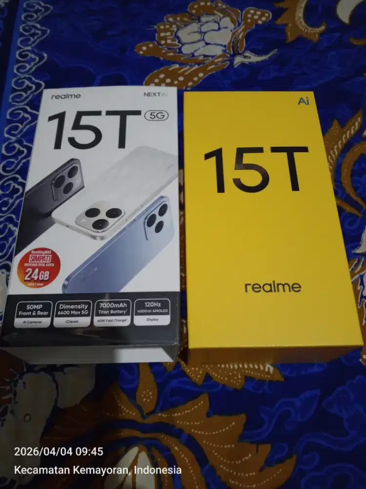 Jual dusbok REalme 15T beserta kabel charger orii
