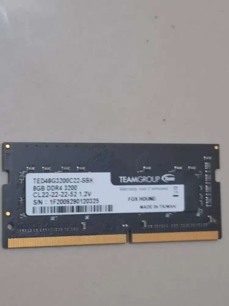 Ram laptop sodimm 8gb ddr4 3200mhz seken normal