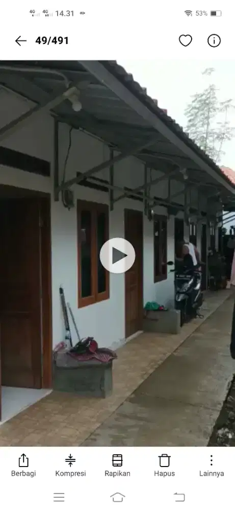 menyewakan kontrakan 3 petak