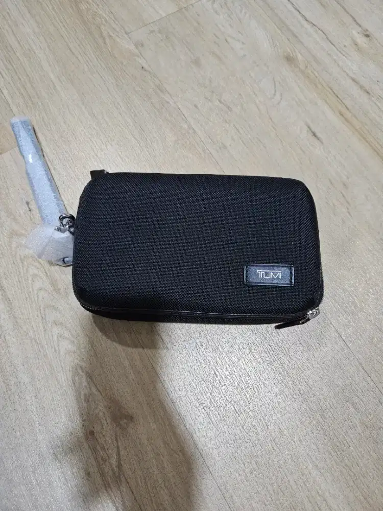 TUMI Alpha SLG Triple Zip Clutch - Black Chrome 100% Original & Unused