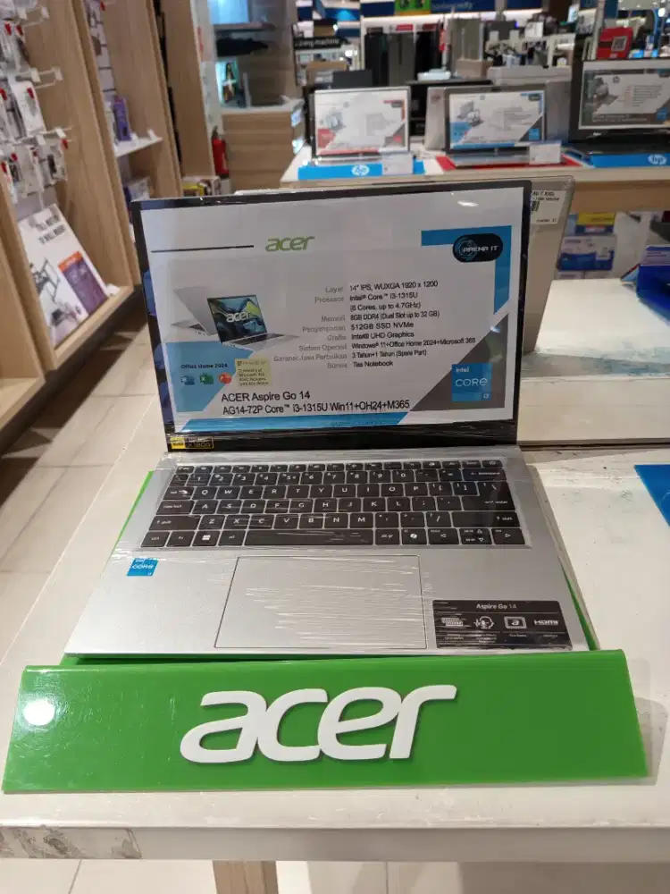Laptop Acer aspire Go14(bisa cicilan)
