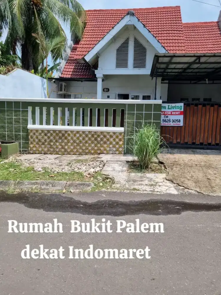 Rumah Kontrakan Palm Hills Setahun atau per bulan