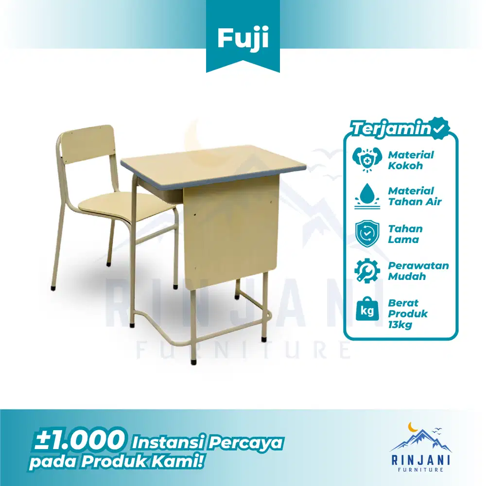 Meja Sekolah Tipe FUJI - Meja Kursi Sekolah | Bangku Sekolah Besi