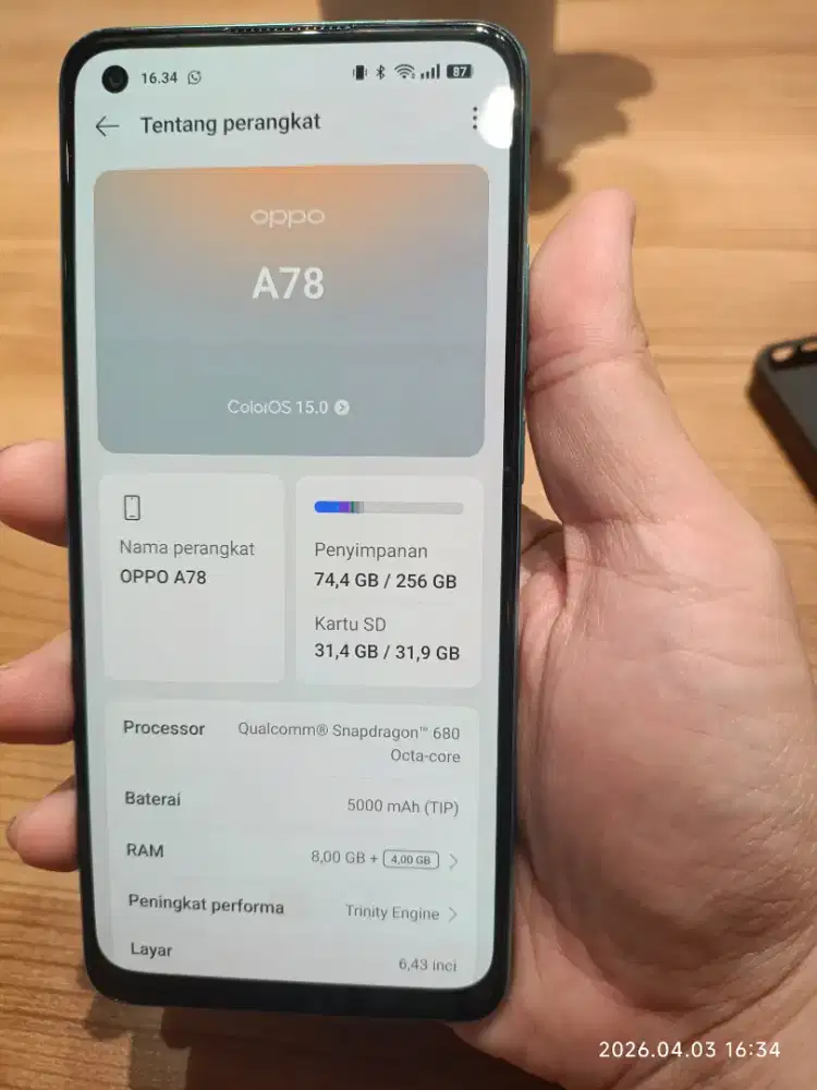 Oppo A78 4G ORI 8/256