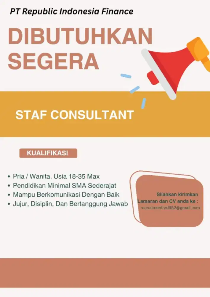 Lowongan staf kantor