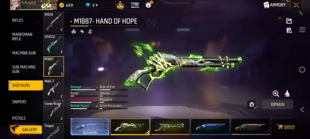 JUAL AKUN FF SG LUMUT/TROMPET ALL AMAN DAN TERPERCAYA