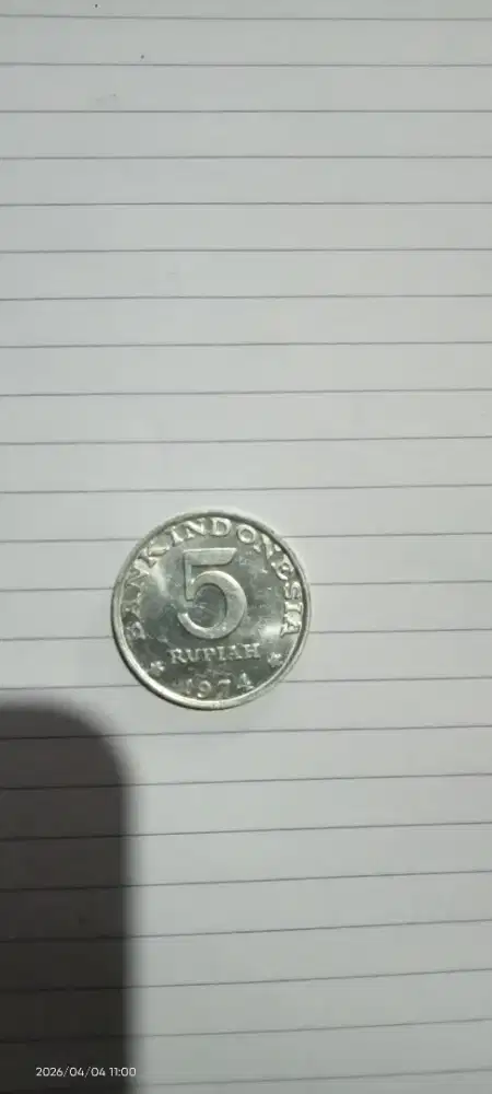 Koin 5 rupiah 1974