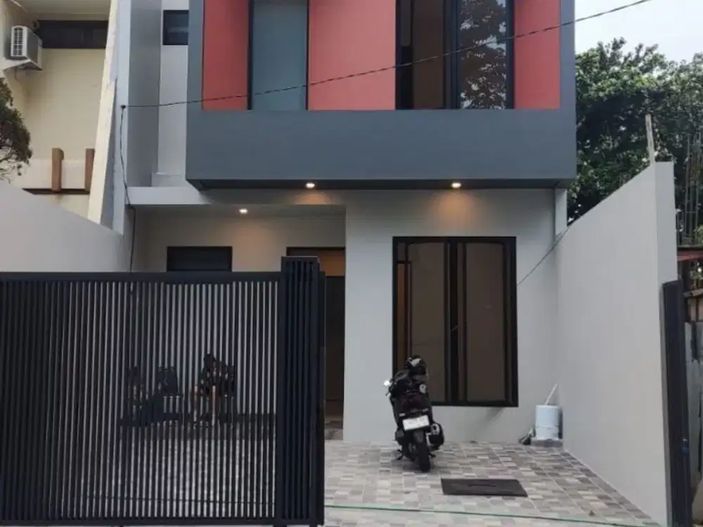 RUMAH MANYAR JAYA  NEW GRESS MINIMALIS  MODERN KONTEMPORER STRATEGIS BAGUS Row Jalan Lebar