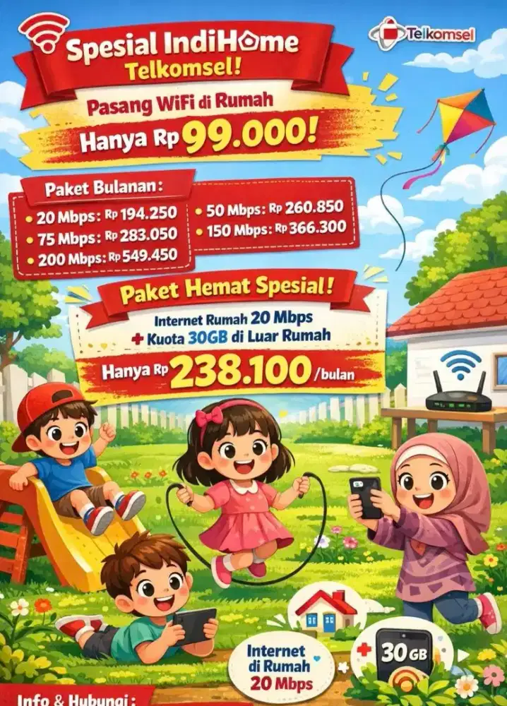 Melayani pemasangan wifi indihome medan