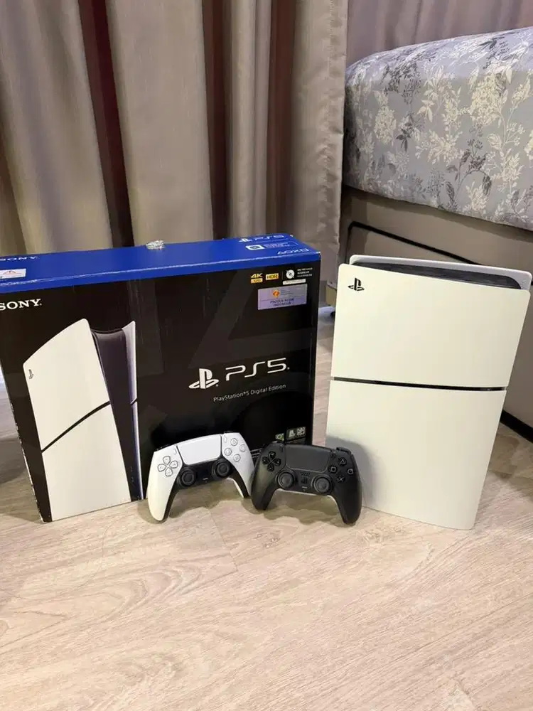 LIKE NEW! Playstation 5 Slim Digital 1TB + 2 Stik Dualsense Resmi Indo