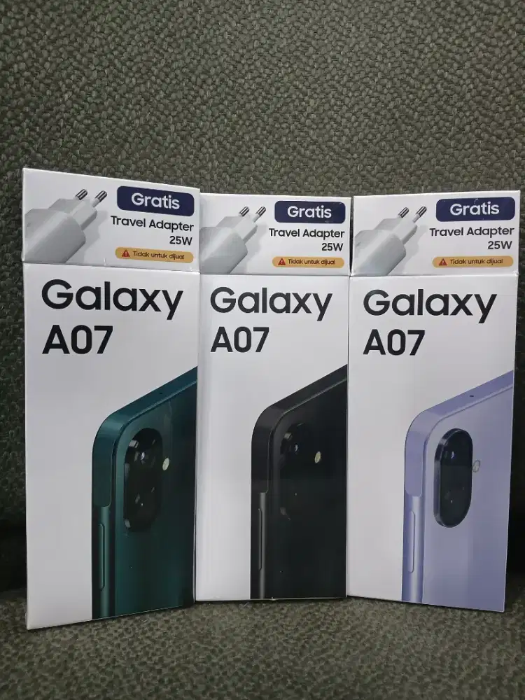 Samsung A07 4/64 bonus adapter 25w new murah