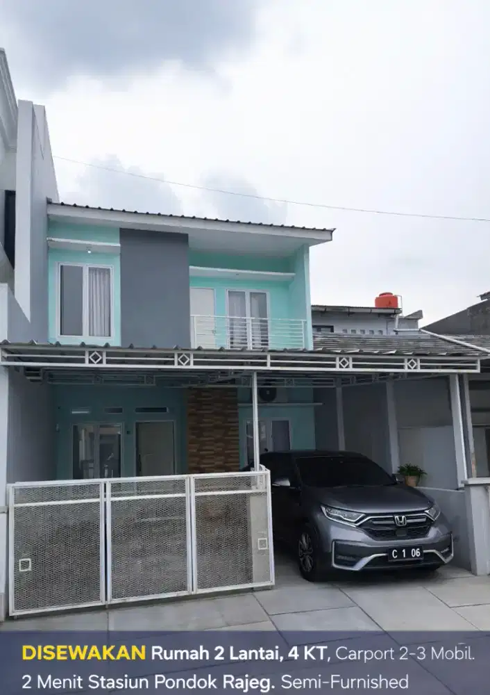 Disewakan rumah 2 lantai di Griya Pondok Rajeg, Depok Cibinong