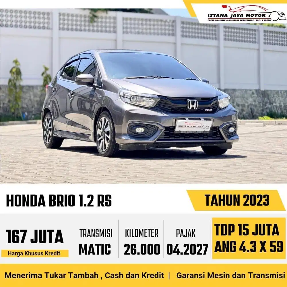 KM 23RB Honda Brio 1.2 RS Automatic 2023 Abu