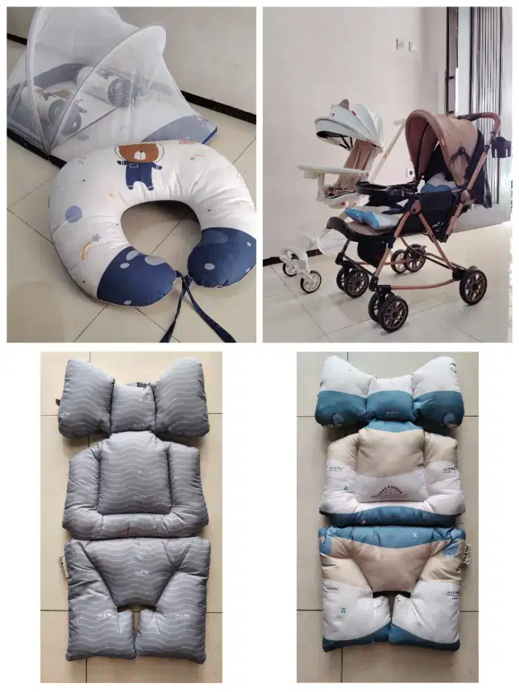 Paket 2 Stroller FREE ALAS STROLLER + Kasur Bayi + Bantal Menyusui