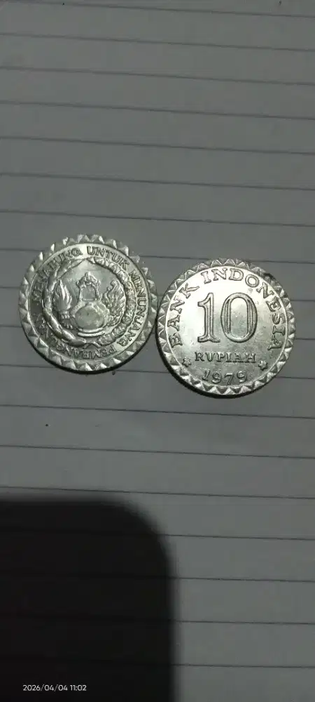 Koin 10 rupiah tahun 1979
