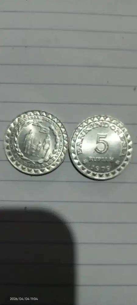 Koin kuno 5 rupiah tahun 1979