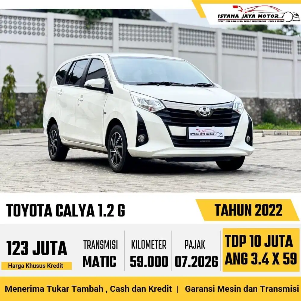 Toyota Calya 1.2 G Automatic 2022 Putih