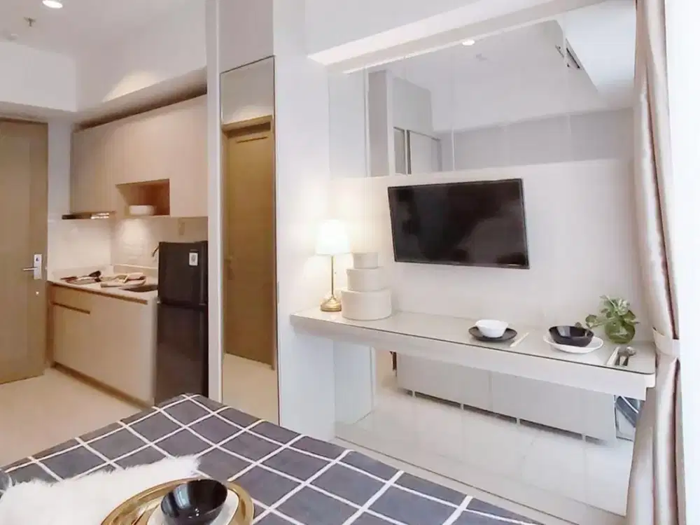 Disewa 50jt perTahun, Studio 1 Bedroom, Fully Furnished, Taman Anggrek Residences