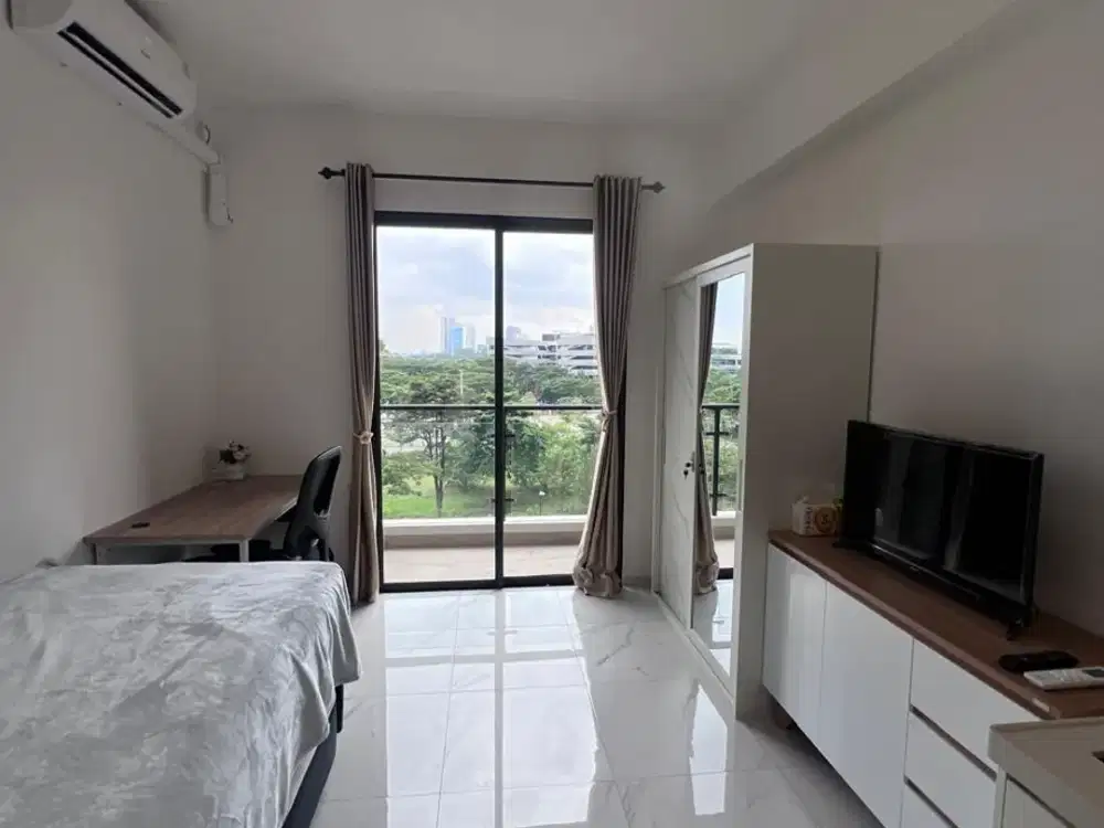 Sewa Apartemen Sky House BSD Kensington Lobby Full Furnished Dekat AEON Mall BSD