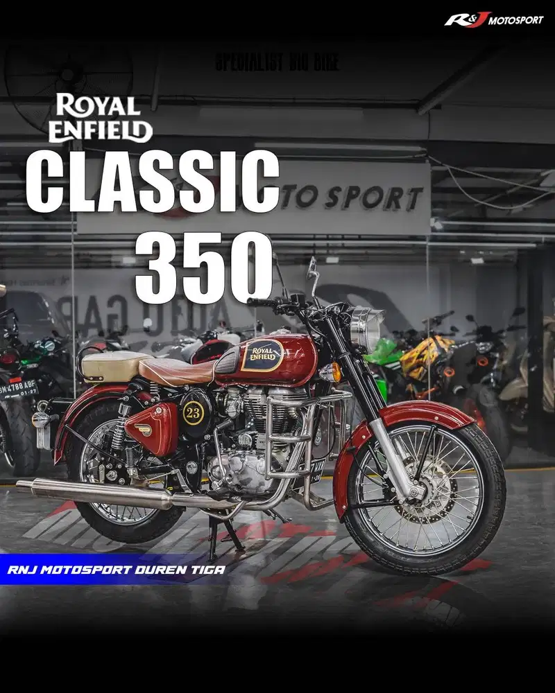 ‎Royal Enfield Classic 350cc Km 11.000an warna Merah