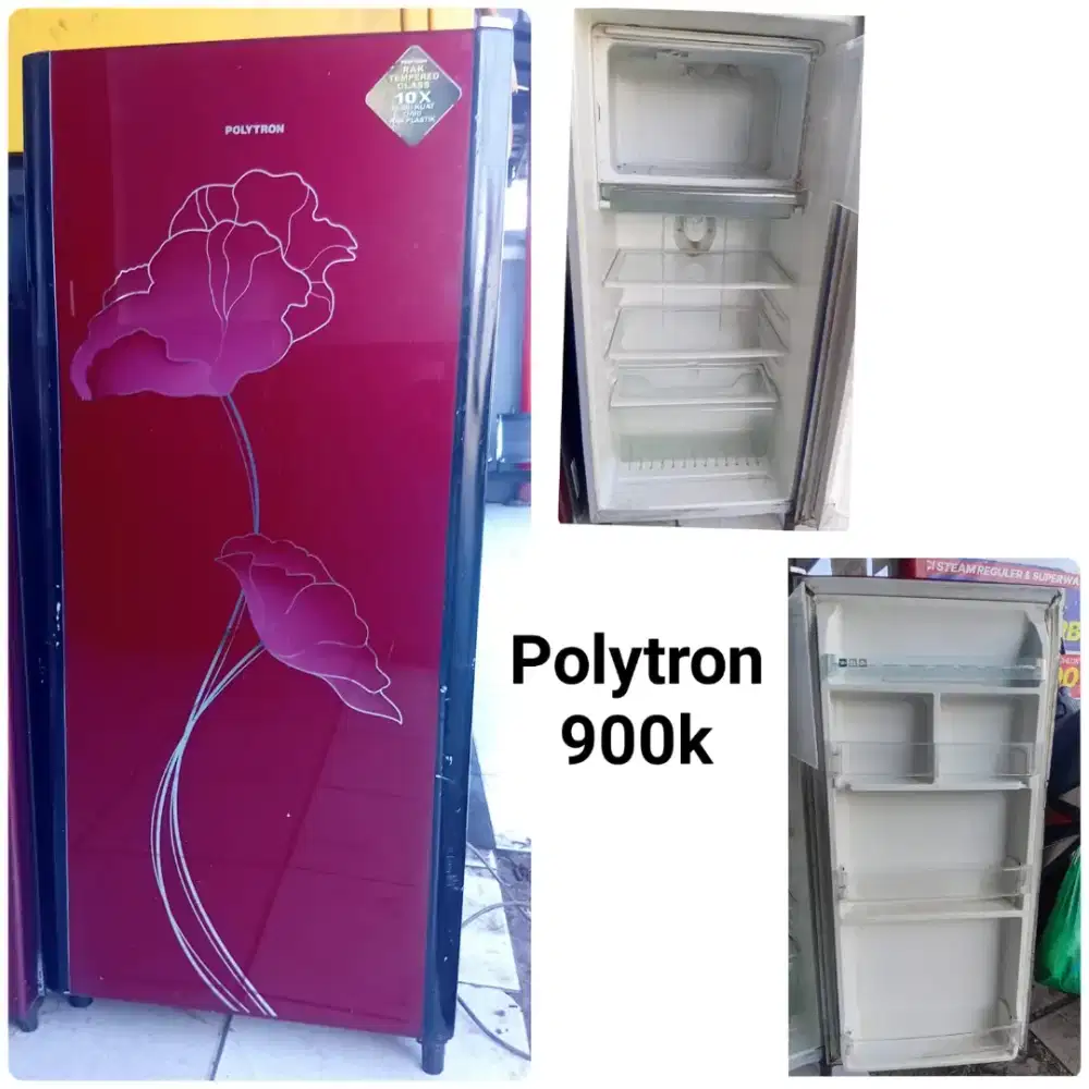 kulkas polytron satu pintu bekas bergaransi