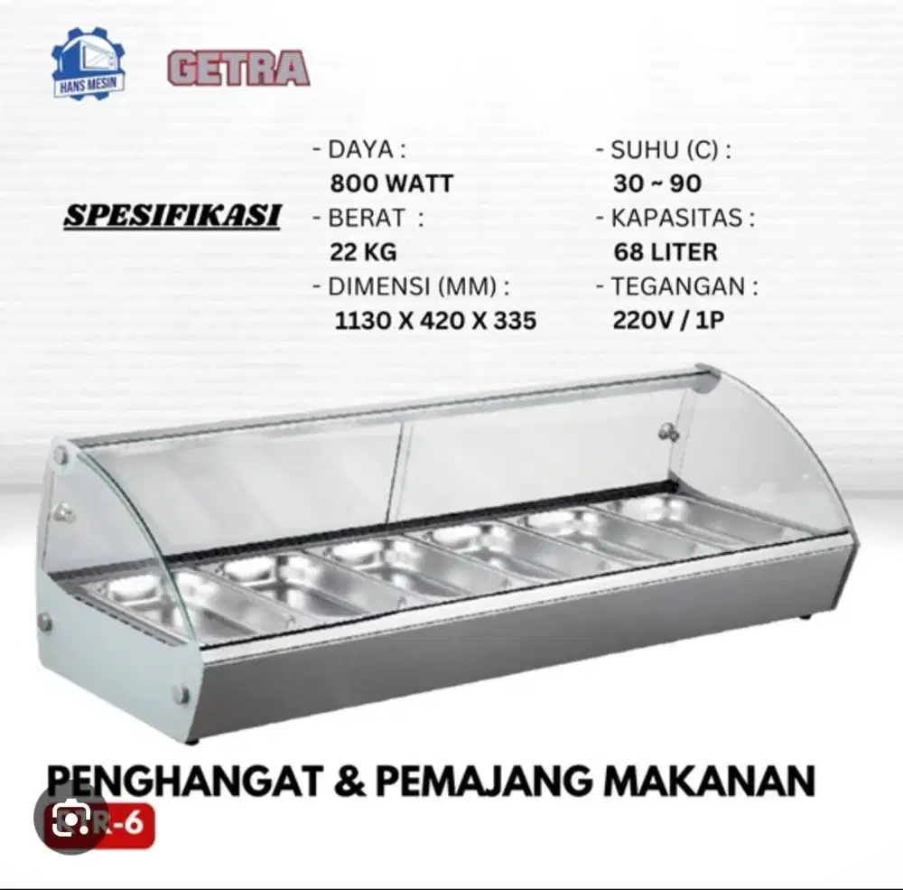 3 unit GETRA FOOD WARMER