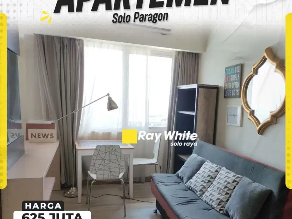 Jual/Sewa Apartemen Solo Paragon Tipe Studio, Lokasi Paling Prestisius di Pusat Kota Solo
