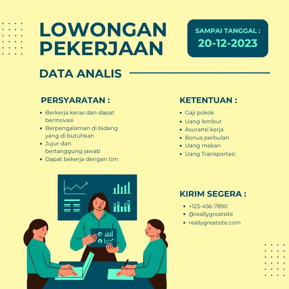 Dibuka lowongan kerja