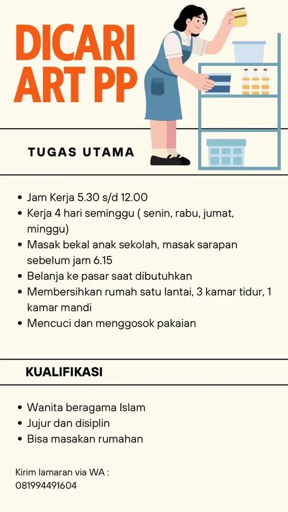 ART PP Masak & Bebersih