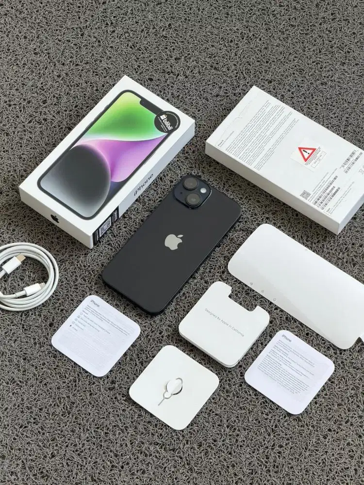Apple iPhone 14 128gb Sminggu Fullset Resmi