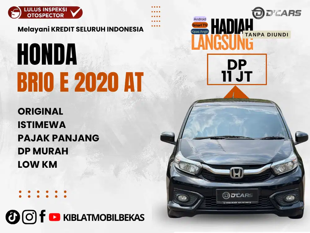 HONDA BRIO E 1.2 AUTOMATIC 2020 LOW KM DP MINIM