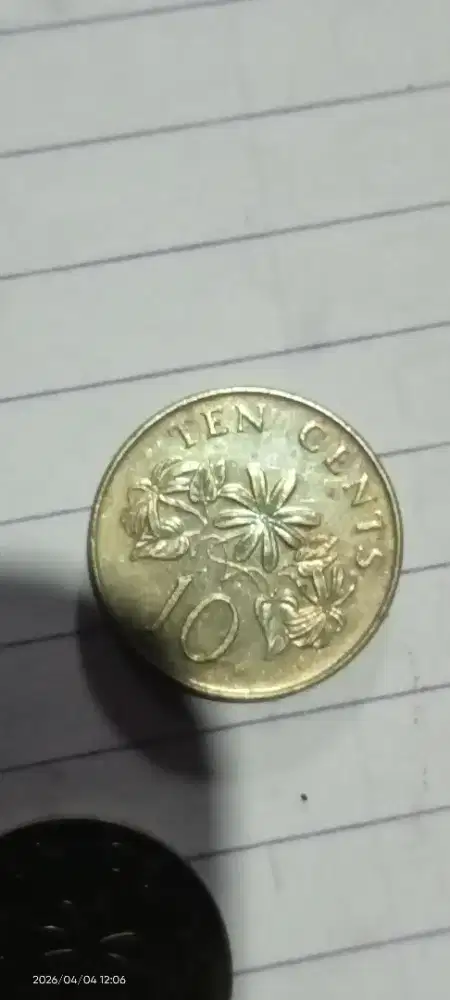 Koin kuno 10 sen singapura