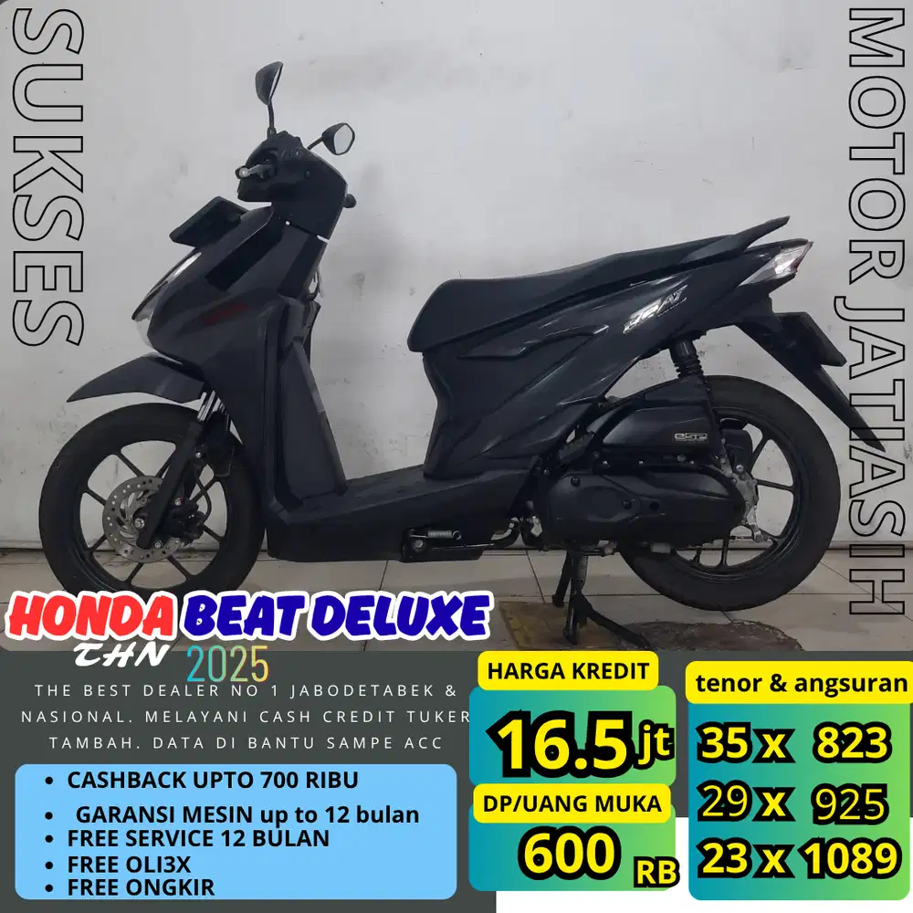 PROMO (SUKSES MOTOR) DP TERMURAH SYRT KTP& KK HONDA BEAT DELUXE 2025