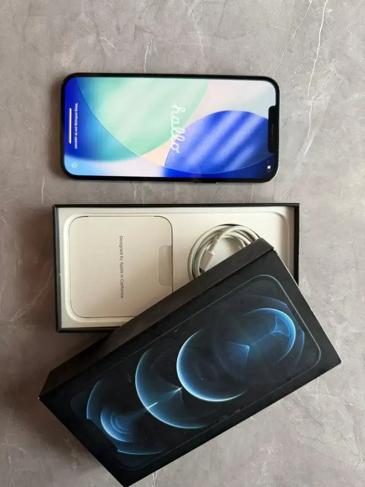 Iphone 12 Pro Max 128GB Midnight Blue BH 90% Beacukai